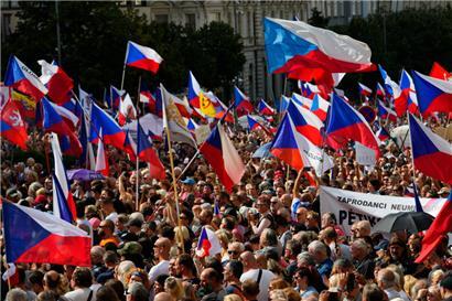 „Die Tschechische Republik zuerst“ lautete das Motto der Demonstranten
