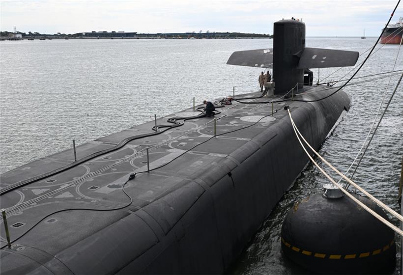 Die USS Ohio, ein nuklear angetriebenes Lenkwaffen-U-Boot mit 150 Mann Besatzung
