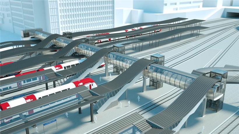 Die Umbauarbeiten am Hauptbahnhof bezeichnete CFL-Generaldirektor Marc Wengler als Operation am offenen Herzen: So soll das Resultat aussehen
