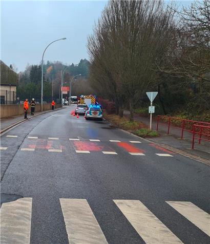 Die Unfallstelle in Rümelingen

