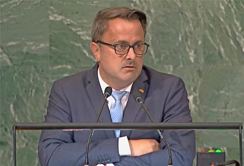 Die Unsicherheit der ganzen Welt im Blick: Xavier Bettel spricht in New York zur UNO-Vollversammlung
