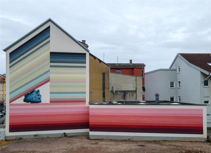 Die Urban Art Biennale ist nicht nur auf das Gelände der Völklinger Hütte beschr...