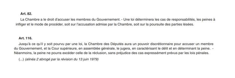 Die Verfassungsartikel, auf die sich die Staatsanwaltschaft beruft
