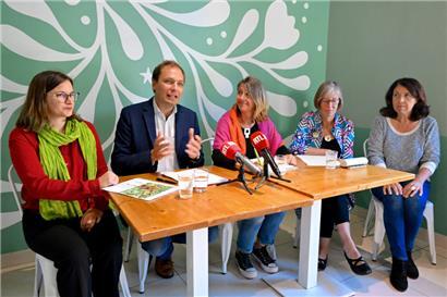 Die Vertreter von „déi gréng“ im Gemeinderat: Linda Gaasch, François Benoy, Claudie Reyland, Christa Brömmel und Eduarda Macedo
