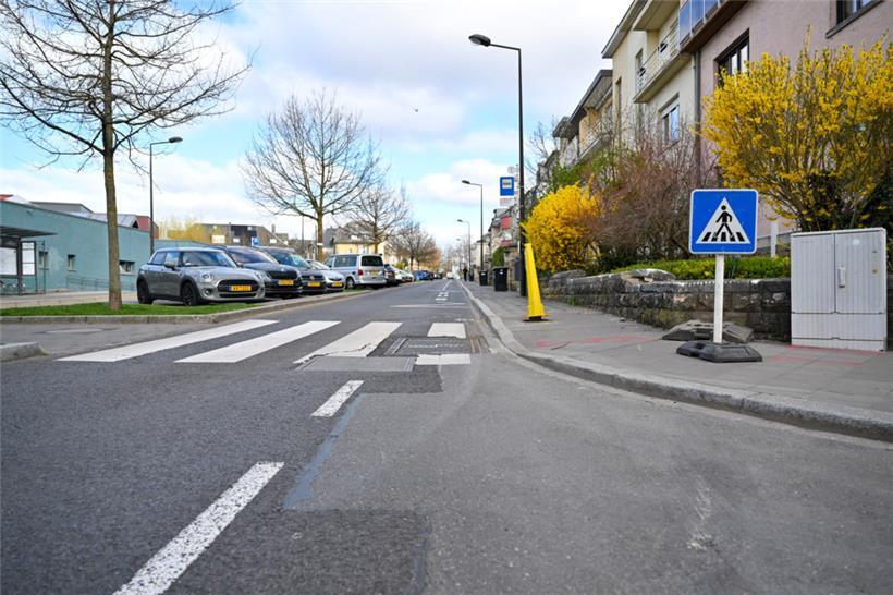 Die Victor-Hugo-Straße ist laut Mobilitätsschöffe Patrick Goldschmidt (DP) bereits so eng, dass man dort automatisch langsamer fahre
