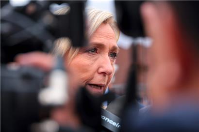 Die Vorsitzende der französischen rechtsextremen Partei Rassemblement National (RN), Marine Le Pen
