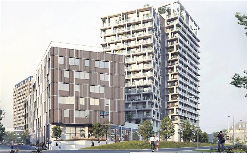 Die Wohnungen in den obersten Stockwerken werden Ende März versteigert
