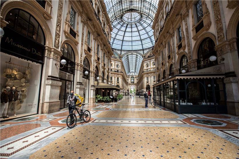 Die Zahlen der Corona-Toten schlagen sich in Italien in den Sterbestatistiken nieder
