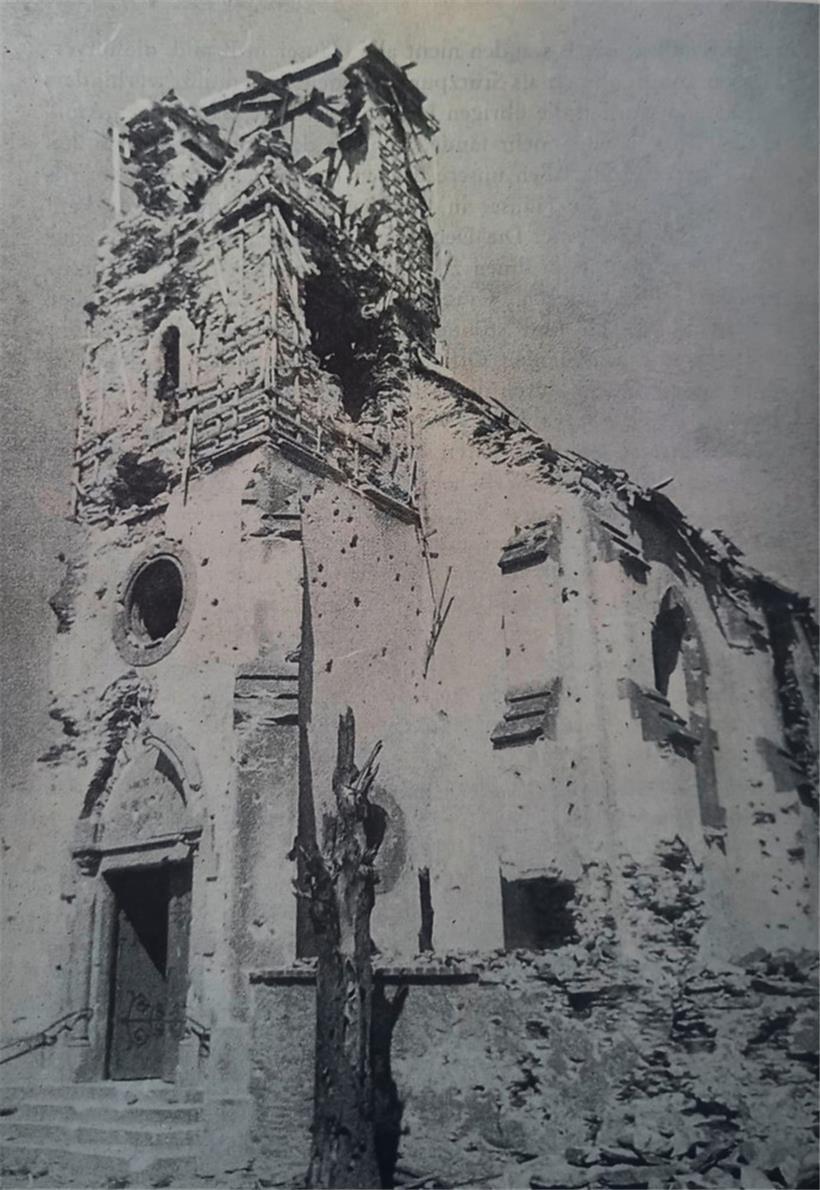 Die Zerstörung Kehmens nach der Schlacht: Hier trafen deutsche und amerikanische Elitetruppen zusammen, um den Brückenkopf von Burscheid für sich zu entscheiden
