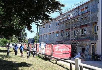 Die administrative Vereinfachung soll den Kommunen helfen, hier der Bau von „logements abordables“ in Hamm
