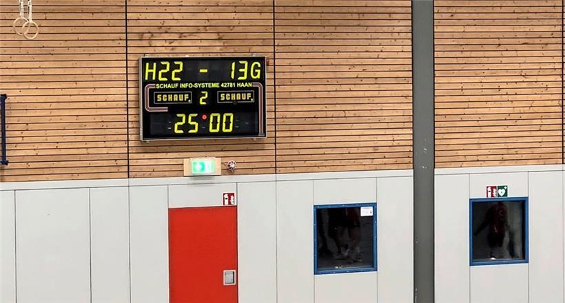 Die aktuellen Anzeigetafeln in der Sporthalle sollen ersetzt werden
