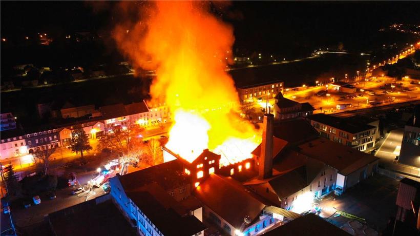 Die alte Brauerei in Diekirch loderte in der Nacht 17. auf den 18. April lichterloh
