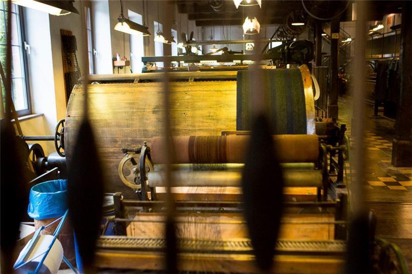 Die alte Tuchfabrik wurde 1992 zum Naturparkzentrum und Regionalmuseum für Textilhandwerk umgebaut
