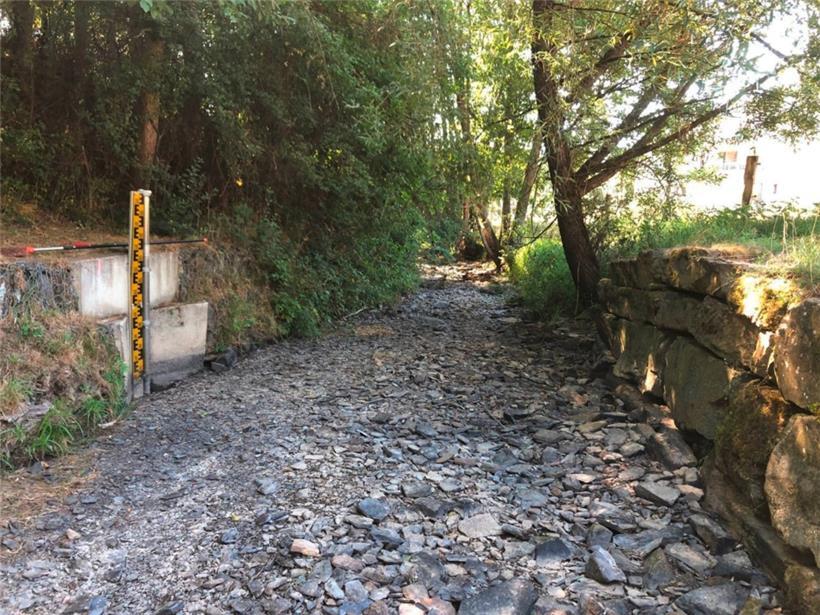 Die ausgetrocknete „Béiwenerbaach“ in Böwen
