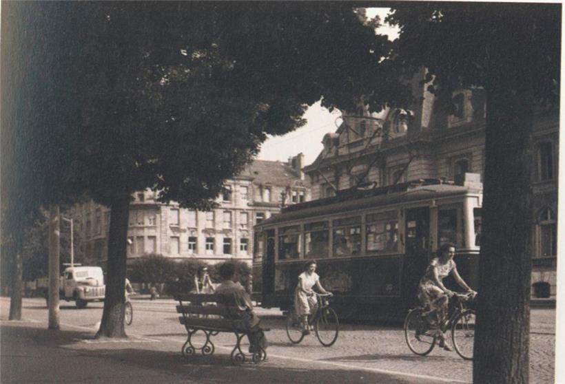 Die avenue de la Liberté Mitte des vorigen Jahrhunderts
