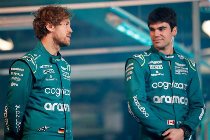 Die beiden Aston-Martin-Piloten: Sebastian Vettel und Lance Stroll
