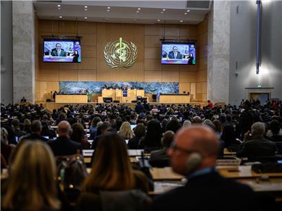 WHO-Chef Tedros Adhanom Ghebreyesus spricht bei Sitzung über Hantavirus- und Ebola-Ausbrüche als globale Gesundheitskrisen