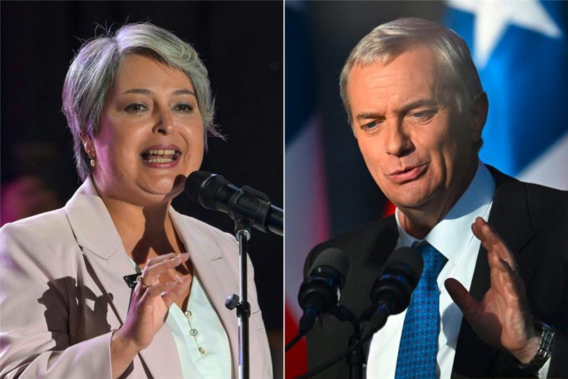 Die beiden Kontrahenten in der Stichwahl: Jeannette Jara und José Antonio Kast 
