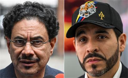 Die beiden Kontrahenten in der Stichwahl vom 21. Juni: der linke Kandidat Ivan Cepeda (l.) und der rechte Hardliner Abelardo de la Espriella