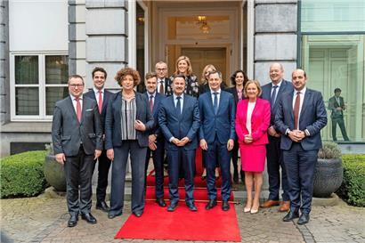 Die beiden Regierungsdelegationen in Brüssel
