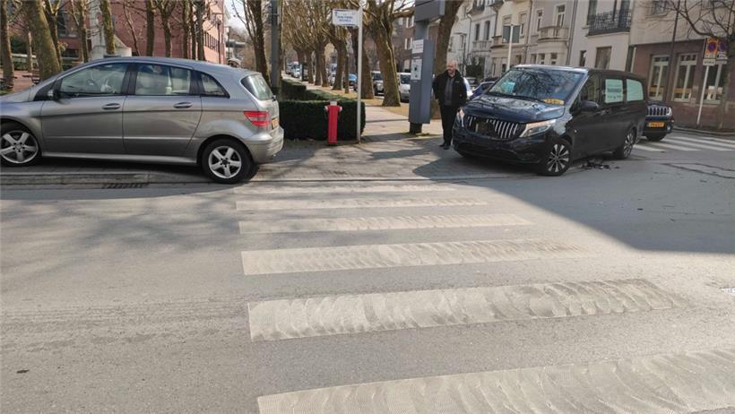 Die beiden Unfallwagen
