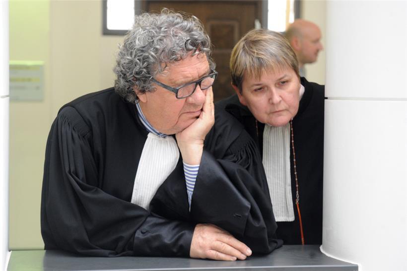 Die beiden Verteidiger Gaston Vogel und Lydie Lorang
