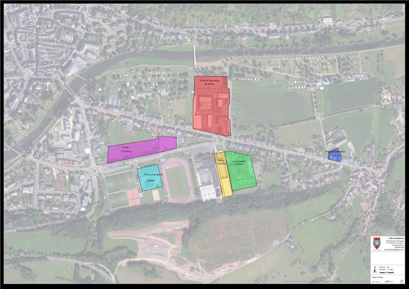 Die betreffenden Areale in der rue Jos Merten und der Gilsdorfer Straße in Diekirch
