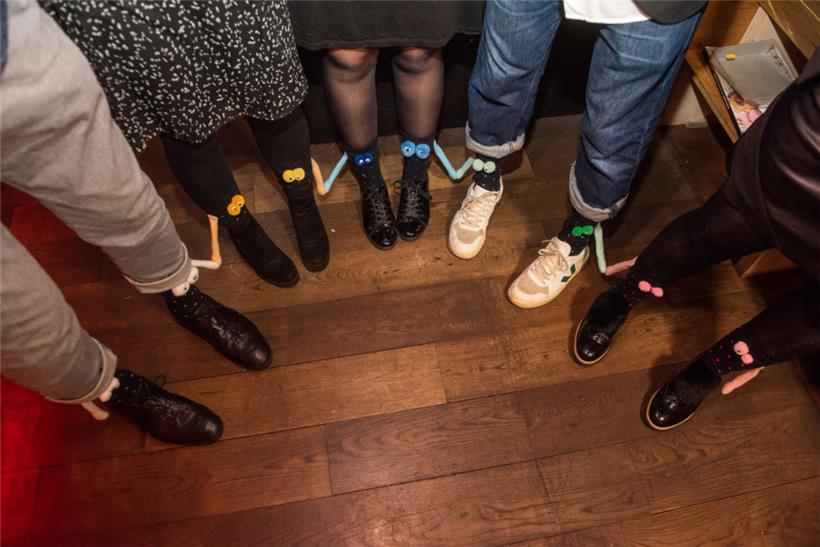 Die coolsten Socken: Das Thema der diesjährigen Feier lautete „Crazy Socks“