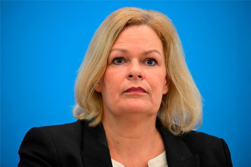Die deutsche Innenministerin Nancy Faeser (SPD)
