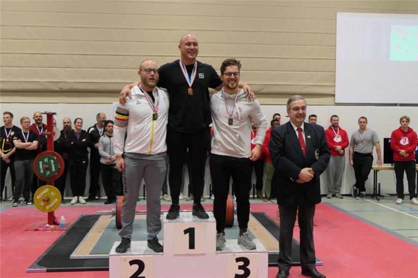 Die drei besten Athleten des Wettkampfes