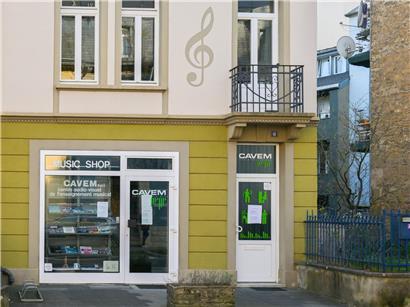 Außenansicht der ehemaligen Musikschule Cavem, jetzt Zweigstelle der Luxembourg Music School ab 18. Mai