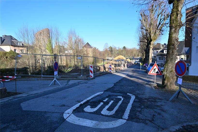 Die ehemalige Schreinerei in der rue des Bénédictins wurde abgerissen, bevor die eigentlichen Bauarbeiten beginnen konnten
