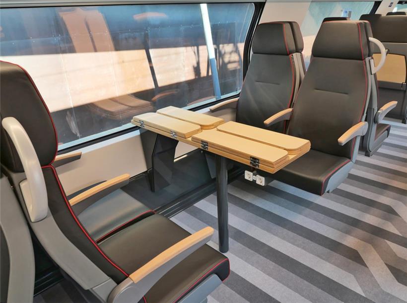 Die erste Klasse ist sehr gediegen ausgeführt