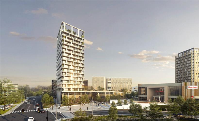 Die ersten Bewohner sollen im Sommer 2023 in den „Gravity Tower“ einziehen
