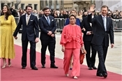 Die großherzogliche Familie: Prinzessin Claire neben ihrem Mann Prinz Félix, Pri...