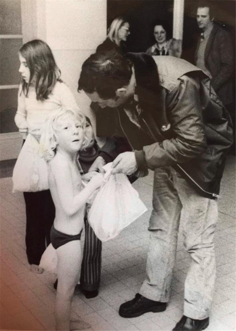 Die heutige Abgeordnete Nancy Kemp-Arendt als vierjährige ERA-Schwimmerin 
