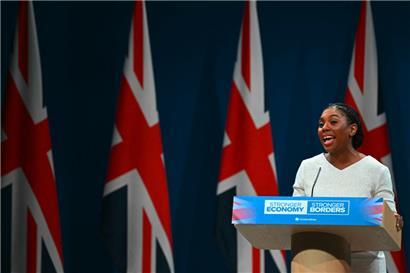 Die in Nigeria aufgewachsene Tory-Chefin Kemi Badenoch will eine schärfere Einwanderungspolitik fahren
