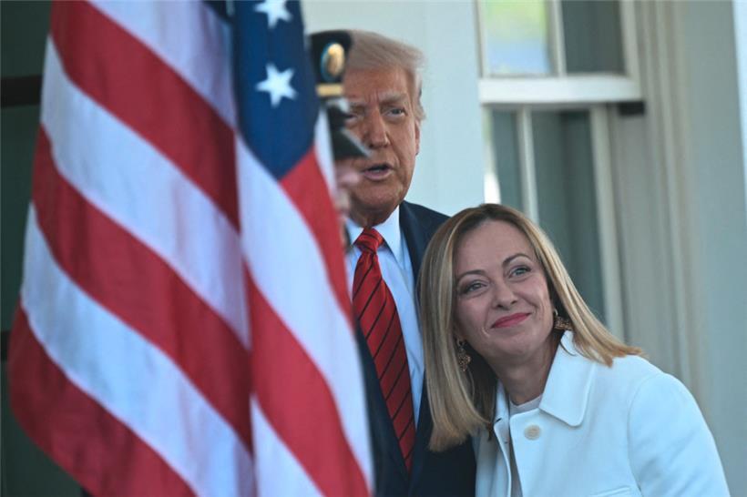 Die italienische Regierungschefin Giorgia Meloni machte Eindruck bei Donald Trump
