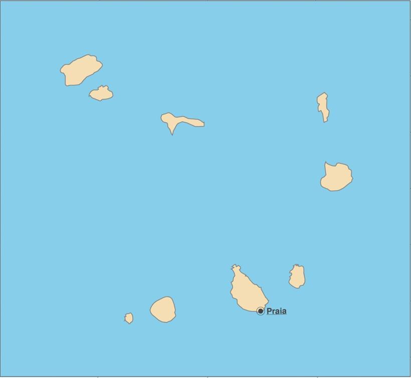 Die kapverdischen Inseln bestehen aus insgesamt 15 Inseln, neun von ihnen sind bewohnt
