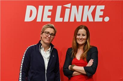 Die künftige Doppelspitze der deutschen Linken: Susanne Hennig-Wellsow (l.) und Janine Wissler
