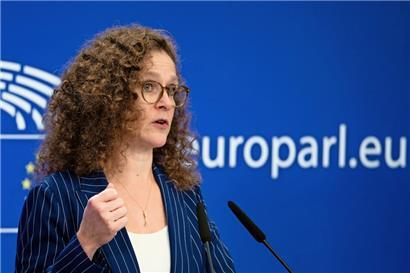 Die liberale EP-Abgeordnete Sophie In’t Veld aus den Niederlanden leitet den Untersuchungsausschuss zu den Spähangriffen in der EU
