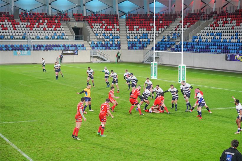 Die luxemburgische Rugby-Nationalmannschaft trägt ihre Spiele im neuen Stade de Luxembourg aus 
