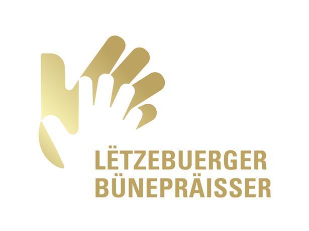 Logo der Lëtzebuerger Bünepräisser 2027 mit modernem Design für den Neustart der Theaterpreise in Luxemburg