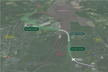 Die neue Lösung sieht einen Tunnel vor, der unter der Natura-2000-Zone hindurchführt
