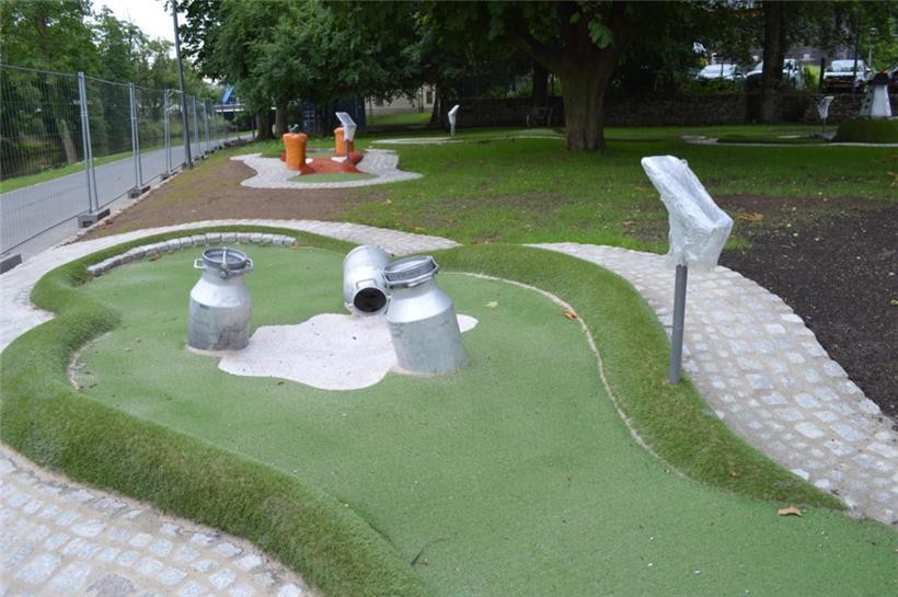 Die neue Minigolfanlage steht ganz im Zeichen der Landwirtschaft
