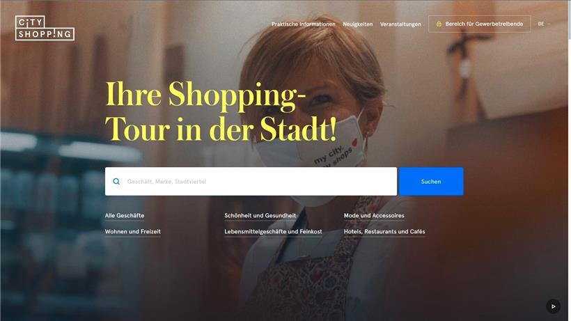 Die neue Website cityshopping.lu
