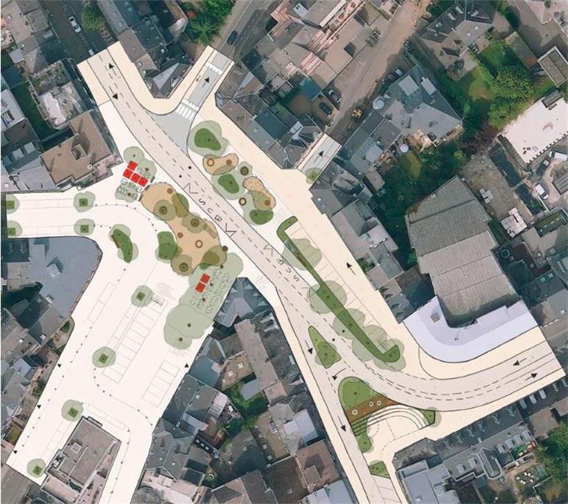 Die place des Remparts soll zu einem Shared Space werden
