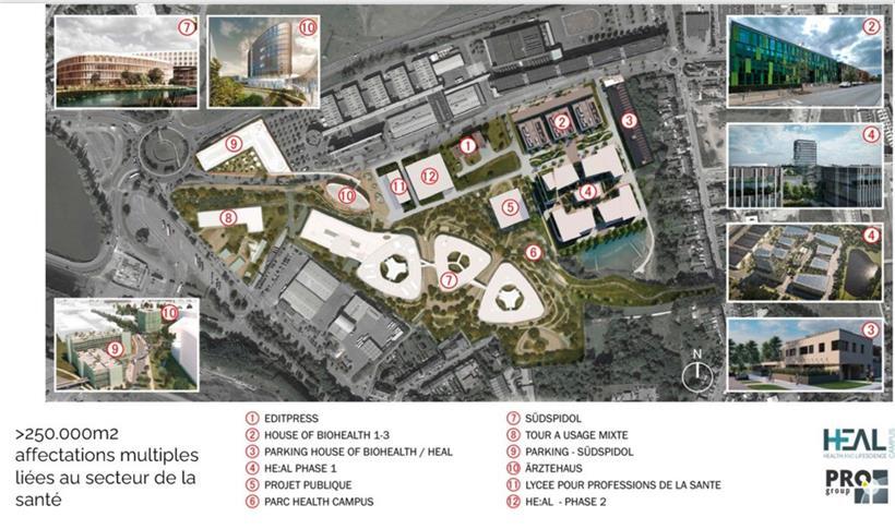 Die provisorischen Pläne für den weiteren Ausbau des Standortes
