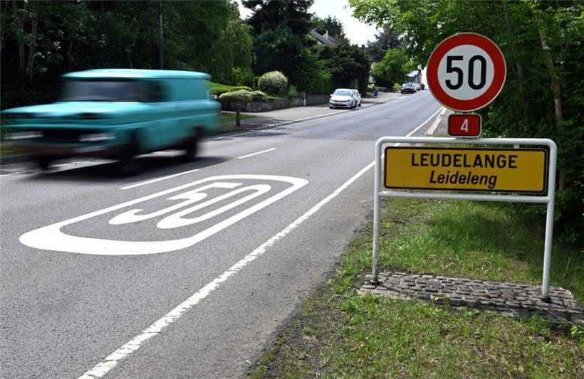 Die rue de Luxembourg in Leudelingen ist eine der acht Straßen, die ein Tempolimit von 30 km/h bekommen sollen
