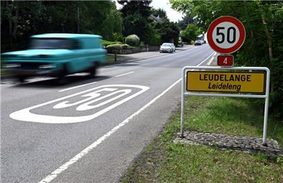 Die rue de Luxembourg in Leudelingen ist eine der acht Straßen, die ein Tempolimit von 30 km/h bekommen sollen
